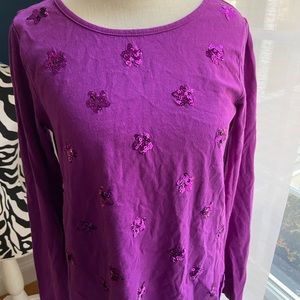 Lands end large purple long sleeve
